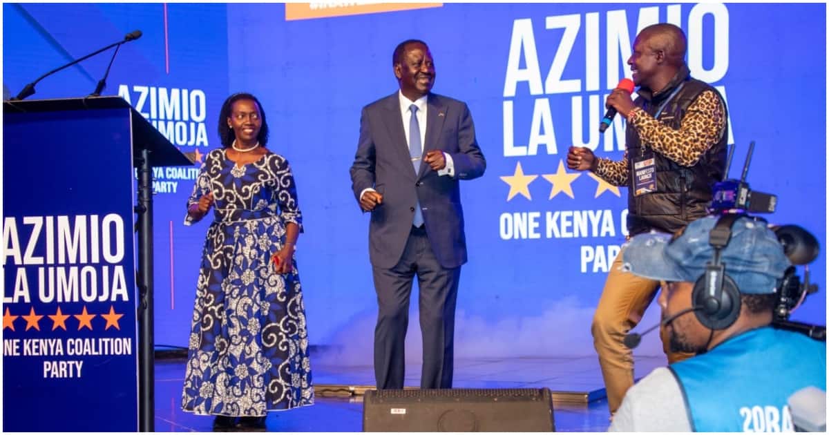 Raila and Martha .Photo file