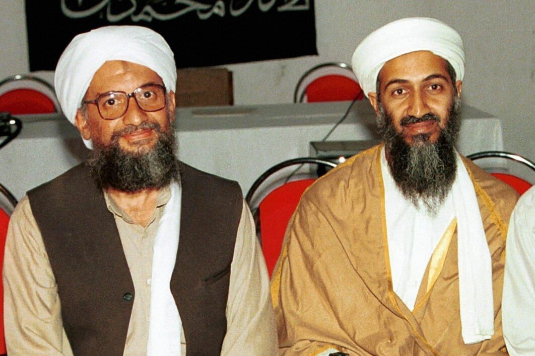 Ayman al-Zawahiri, (left), and Osama bin Laden (Right)